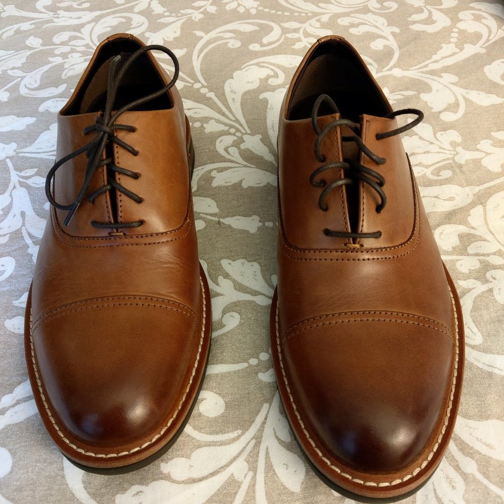 Men Kenneth Cole Kadin Flex lace up Cognac 8.5M